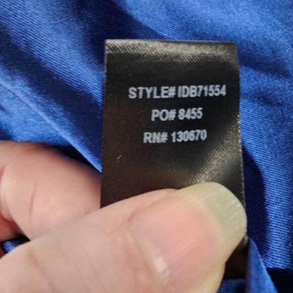 Lulus Always There For Me Navy Blue Floral Print Wrap Maxi Dress Small - Picture 11 of 14